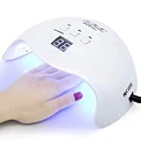 Gel UV LED Nail Lamp,LKE Nail Dryer 40W Gel Nail Polish LED UV Light with 3 Timers Professional Nail Art Tools Accessories White