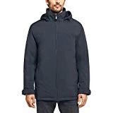 Weatherproof Ultra Tech Men's Jacket, Double Zip Hooded Water Repellant Coat (Blue, Medium)