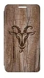 RW2183 Goat Wood Graphic Printed Flip Case Cover For Samsung Galaxy S7 Edge