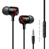 Earbuds, Earphones with 3.5mm Jack, High Definition Noise Isolating Headphones,Deep Bass, Crystal Clear Sound, Compatible with Smartphones, Tablets， MP3 Players