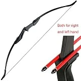 Archery Recurve Bow 20 30 40Lbs Takedown Bow Target Left Right Hand Outdoor Hunting Training Target Practice for Adults Beginners (40LBS)