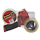 Scotch Commercial Grade Shipping Tape, 2 Rolls of Tape, 1 Dispenser (3750-2-ST)