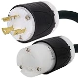 NEMA L6-30 Extension Power Cord - 30A/250V, 10 AWG - Iron Box # IBX-5803-50-C (50 ft, Build)