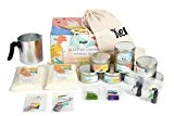 Candle Making Kit - Gift Set for Kids & Adults with Candle Making Supplies - Natural Soy Wax, Green Tea & Lavender Scents, Color Dye, Melting Pot, Wicks - Make Your Own Scented Candles DIY Craft Kits
