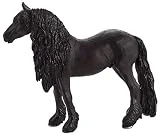 MOJO Friesian Gelding Realistic Equestrian Horse Club Hand Painted Toy Figurine