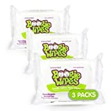 Boogie Wipes, Unscented Wet Wipes for Baby and Kids, Nose, Face, Hand and Body, Soft and Sensitive Tissue Made with Natural Saline, Aloe, Chamomile and Vitamin E, 30 Count (Pack of 3)