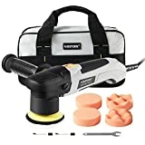 WISETOOL 300W 2.5Amp Dual Action Orbital Polisher,3 Inch Variable Speed Polisher Sander for Home Appliance Polishing,Car Sanding,Waxing,Sealing Glaze