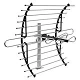 GE Pro Attic Mount TV Antenna, Attic, Long Range Antenna, Directional Antenna, Digital, HDTV Antenna, 4K 1080P VHF UHF, Compact Design, Mounting Pole Included, 33692