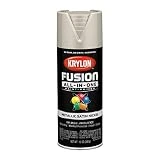 Krylon K02772007 Fusion All-In-One Spray Paint for Indoor/Outdoor Use, Metallic Satin Nickel