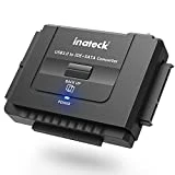 Inateck USB 3.0 to IDE/SATA External Hard Drive Reader Fit for Universal 2.5/3.5 HDD/SSD Hard Drive Disk, IDE to USB Adapter with 12V/2A Power Supply and USB 3.0 Cable, UA2001