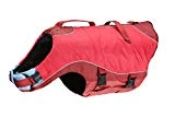 Kurgo Surf n' Turf Dog Life Jacket | Lifejacket for Dogs | Dog Water Life Vest | Kayak Life Jacket for Pets | Dog Rain Jacket | for Pool or Lake | Reflective | Machine Washable | Chili Red | 5 Sizes