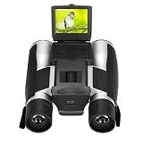 Camonity 5M 2' LCD 16GB Digital Binocular with Camera 12X Zoom Video Photo Recorder Camcorder for Bird Watching Football Game Concert