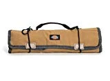 Dickies Work Gear - Socket Organizer - Large Wrench Roll - 57006 - Durable Canvas Construction - 23 Pockets - Reinforced Ties - Protective Flaps - Grey/Tan - 15.2 oz.