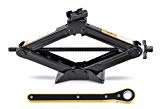 LEAD BRAND Scissor Jack 1.5 Tons(3,307 lbs) Capacity Saving Strength Design VA004
