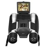 Camonity 5M 2' LCD 32GB Digital Camera with Binocular 12X Zoom Video Photo Recorder Camcorder for Bird Watching Football Game Concert