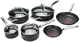 T-Fal/Wearever 10 Piece Professional Cookware Set, Multi, Black