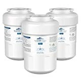 MWF Water Filter Replacement for GE Refrigerator, GLACIER FRESH NSF 42 Certified Cartridges Compatible with GE MWF SmartWater, MWFA, MWFP, GWF, GWFA, Kenmore 9991, 46-9991, HDX FMG-1, WFC1201, 3 Packs