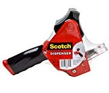 Scotch Packaging Tape Dispenser ST-181, Designed for Standard 3' Core Rolls, Foam Handle, Retractable Blade and Adjustable Brake