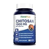 Chitosan 1000mg 150caps (Non-GMO & Gluten Free) Weight Loss Supplement, Supports Healthy Cholesterol Levels, 75 Days Supply