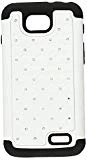 Asmyna FullStar Protector Cover for LG D415 Optimus L90 - Retail Packaging - White/Black