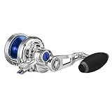 GOMEXUS Jigging Reel Large Capacity 6.3:1 66lbs Narrow Spool Smooth Conventional Saltwater Reel SX450