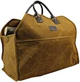 INNO STAGE Heavy Duty Wax Canvas Log Carrier Tote,Large Fire Wood Bag,Durable Firewood Holder,Fireplace Wood Stove Accessories Storage Bag for Fire Pit