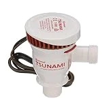 Attwood 4643-7 Tsunami T500 Aerator Pump, 500 GPH, 12-Volt, 7/8-Inch Long Inlet, Threaded 3/4-Inch Diameter Outlet