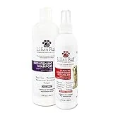 Lillian Ruff Brightening & Whitening Shampoo For Dogs – Tear Free Coconut Scent With Aloe For Normal, Dry & Sensitive Skin – Adds Shine & Luster to All Color Coats (Brightening & Detangler)