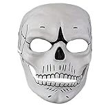 Cahayi Halloween Mask Men Scary Skull 007 Adult Full Facemask for Masquerade Cosplay Party Home Collection