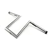 HONGK- 8' Rise 4' Pullback Ape-Hanger Z-Bars 1' Handlebars Compatible with XL Sportster Dyna Bobber [B077BXSBCR]
