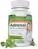 Dr. Danielle Adrenal Wellness, Organic Ashwagandha Root Powder, Stress Support, Anti-Anxiety & Thyroid & Mood Support, Siberian Rhodiola, Ashwagandha Supplement for Stress Relief, 120 Veggie caps