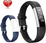 Lintelek Fitness Tracker, Slim Activity Tracker with Heart Rate Monitor, IP67 Waterproof Step Counter, Calorie Counter, Pedometer for Kids, Women, Men and Gift