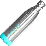 Thermo Tank Insulated Stainless Steel Water Bottle - Ice Cold 36 Hours! Vacuum + Copper Technology - 25 Ounce