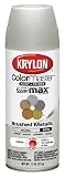 Krylon K05125507 ColorMaster Paint + Primer, Brushed Metallic, Satin, Nickel, 11 oz.