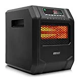 LIFE SMART 6 Quartz Elements Infrared Space Heater with LED Digital Display Screen, Fast Heating with Remote Control and Timer, Thermostat control system with Tip-Over and Overheat Protection for Home