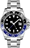 Fanmis GMT Master Sapphire Glass Blue and Black Ceramic Bezel Men's Automatic Watch