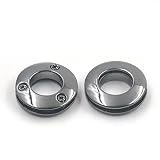 10 Pcs Alloy Grommets Eyelets 14mm 0.55' Canvas Leather Self Backing Screw Purse Buckle Nickle-Black