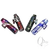 4pcs Bullet Barrel Tube Nasal Sniffer Snorter Straw Barrel Snuff Straw Nasal Bullet Snorter Sniffer Metal Multi-Purpose Mini Snuff Bottle