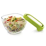 Libbey Serve It Square Glass Containers with Green Lids, 2-cup, Set of 4