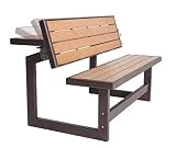 Lifetime 60054 Convertible Bench / Table, Faux Wood Construction (Renewed)