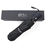 Airka Travel Umbrella - Automatic Open Close Windproof Tested for Hurricane/Snowstorm