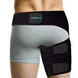 BODYMATE Compression Brace for Hip, Sciatica Nerve Pain Relief Thigh Hamstring, Quadriceps, Joints, Arthritis, Groin Wrap for Pulled Muscles, Hip Strap, Sciatica Brace/SI Belt for Men, Women
