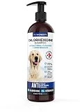 PetHonesty Antibacterial & Antifungal Chlorhexidine Shampoo 16 oz. w/ Ketoconazole & Aloe for Dogs & Cats, Treats Itching, Hot Spots, Ringworm, Pyoderma & Allergies, Anti-Odor Dog Shampoo