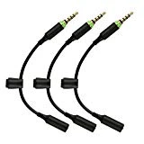 Topoint Replacement iPhone 6s Case Headphone Waterproof Cable/Wires/Adapter, 3 Pack 3.5mm Ring Stereo Convert Connect Cable for iPhone 6/6 Plus Waterproof Case with Seal Cover Plug(3 Pack)