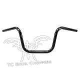 TC Bros. 1' Narrow Mini Apes Handlebars - 8' Black Dimpled