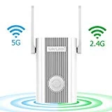 WiFi Extender,WiFi Range Extenders High Speed Signal Booster 1200Mbps 2.4 + 5Ghz Dual Band Wi-Fi Amplifier Repeater with WPS