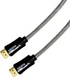 GE 3 ft. UltraPro High-Speed HDMI Cable with Ethernet, Clear, 1080P Full HD, 4K Ultra HD, 3D Ready, 24204