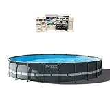 Intex 24ft x 52in Ultra XTR Round Frame Pool, Pump, Ladder, Winterizing Kit