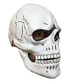 Rubber Johnnies International White Skull Mask, Day of The Dead , Dia De Los Muertos, Halloween Costume