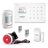 GSM 3G Alarm System Kit - KERUI G183 Wireless WCDMA DIY Home and Business Security Burglar Alarm System Auto Dial Easy to Install,APP Control by Text,not support wifi and/or Landline
